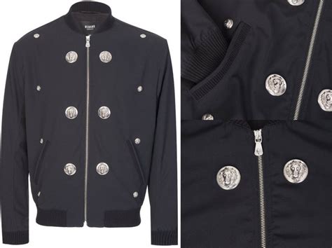 versace herren winterjacke|Versace bomber jacket.